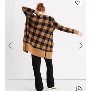 Madewell Buffalo Check Kent Cardigan